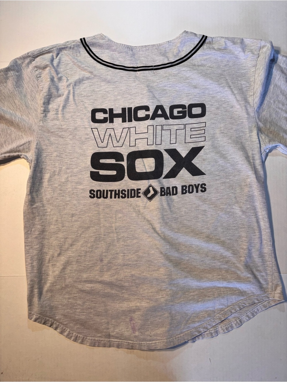 Vtg Chicago White Sox Southside Bad Boys Cotton 90’s MLB Baseball Jersey Sz XL